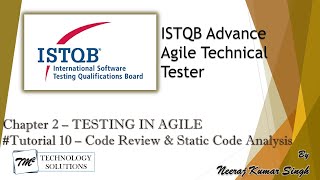 ISTQB Agile Technical Tester | 2.3.2 Code Reviews and Static Code Analysis | ISTQB Tutorials