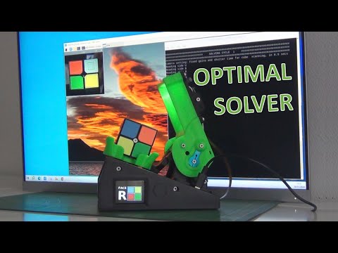 CUBOTino pocket: Rubik's cube optimal solver robot