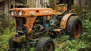 Kubota diesel tractor saved from the scrap yard - Will It Run??