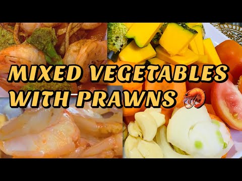 #mixedvegetables #withprawns #healthyliving HOW TO COOK HEALTHY LIFESTYLE  FOODS