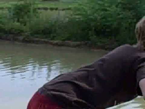 Kid Crashes a Bike Into a Pond