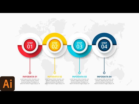 How to Create Timeline Infographic with Map in Illustrator