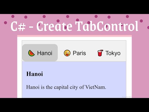 [C# WPF] - Create TabControl with LazyCodet