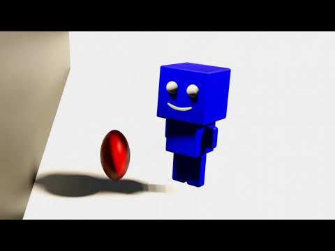 Cube man/Blender/cartoon/funny cartoon#short