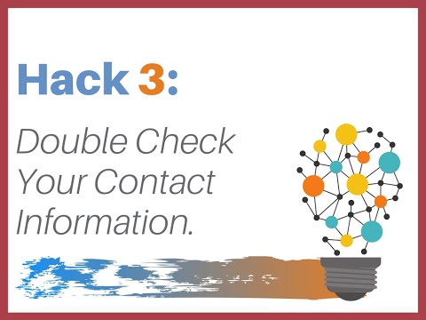 Hacking Work: Doublecheck Your Information