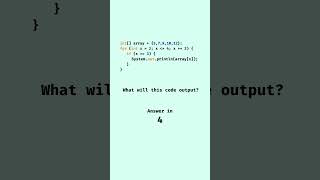 Coding Question of The Day 16 - What will this code output? #software #coding #code #java