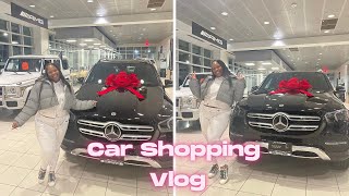 Car Shopping Vlog | I GOT A BRAND NEW BENZ!