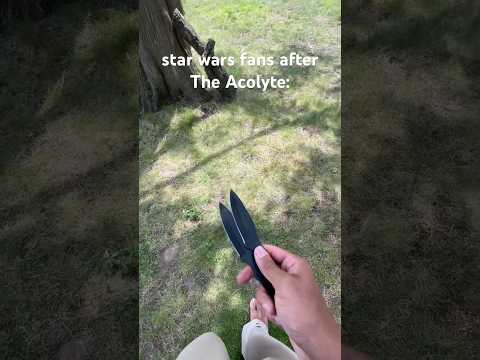 Do you guys like the acolyte? #starwars #lightsaber #saber #theacolyte #knifethrower