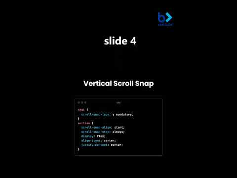 Vertical Scroll Using CSS