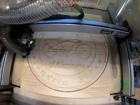 Custom Pedego Sign on the Shapeoko XXL