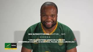 Springboks React to Wild Fan Superstitions! | Canan Moodie, Damian Willemse & Lukhanyo AM 😂🇿🇦