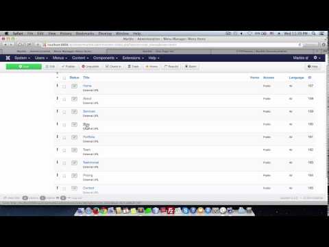 Marble - Create One Page Menu Items