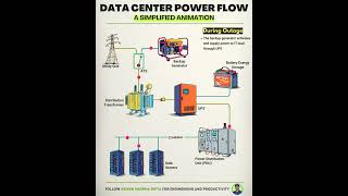 Power Flow in Conventional Data Centers #datacenter #powersystems