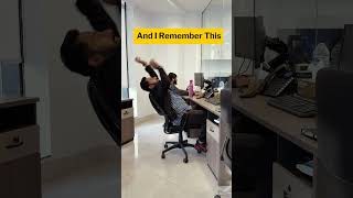 Relaxing on Office Chair 😂 #officefun #officereels