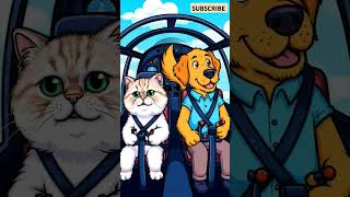 AI CAT AEROPLANE CHALATA HUA #ai #aiart #aeroplane #dog
