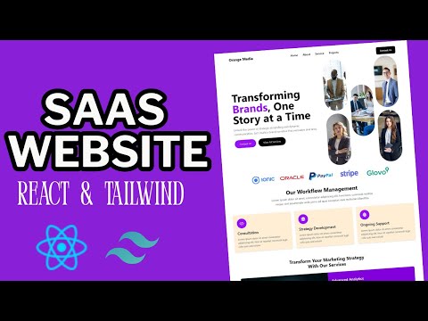 Build and Deploy a Stunning Website using React and Tailwind CSS | React and Tailwind CSS Website