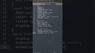 Wave Text | HTML CSS
