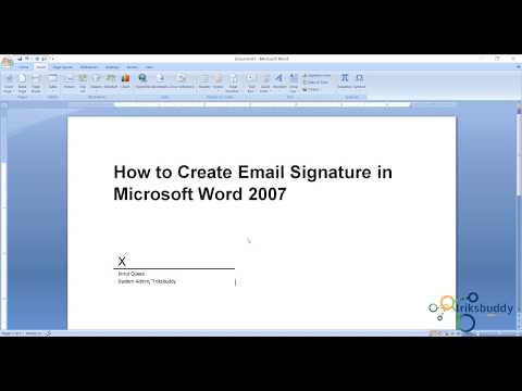 How to Create Digital Email Signature in Microsoft Word