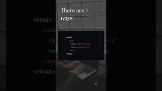 How to Add CSS Styling in HTML | HTML Shorts #frontendcourse #webdevelopment #frontendinterviewprep
