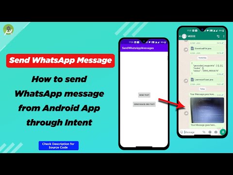 How to send WhatsApp Messages from Android Application through Intent - 2022