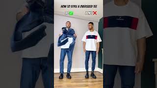 Style Hacks For SKINNY Guys - How to Style A Oversized Tee 😮