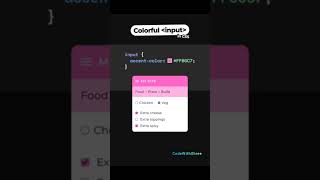 Accent-colour property in CSS #coding #trending  #html #css #ytshorts #shortvideo #shortsfeed #viral