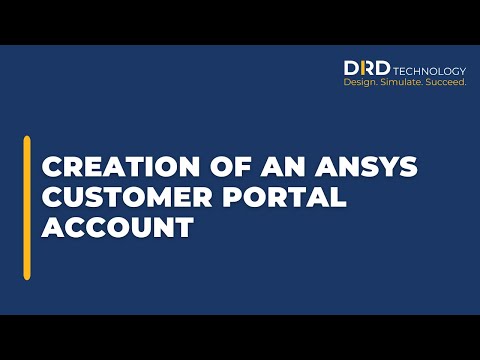 Creation of an ANSYS Customer Portal Account