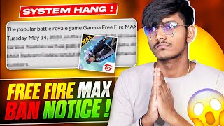 Very Bad News For Us😭 Free Fire Max Ban Notice😱😢 || Mysterious And Unknown Facts