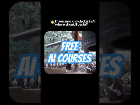 Free AI courses from beginner to advanced level