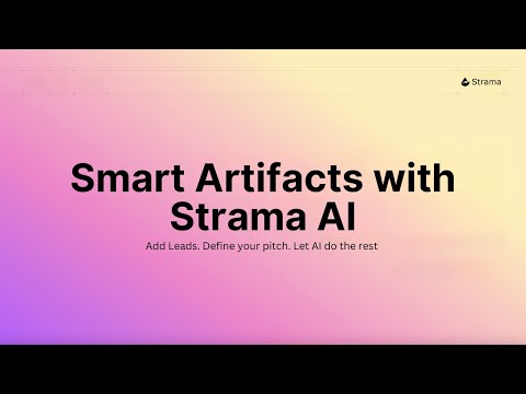 Smart Artifacts with Strama AI