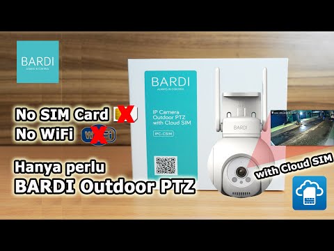 Mau Pasang CCTV 4G Tapi Bingung di Biaya Bulanannya ? BARDI Outdoor PTZ with Cloud SIM Solusi nya !