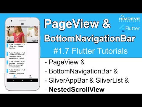 FLUTTER Tutorial - PAGEVIEW & BOTTOMNAVIGATIONBAR - The Complete Flutter Beginner’s Course | #07