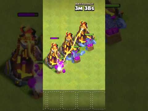 3 infrano tower vs 3 level 1 yeti#coc#clashofclans #clashofclanslive #coclive