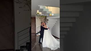 Dad sees daughter in wedding dress for the first#wedding #move #weddingdress #weddingday #bride