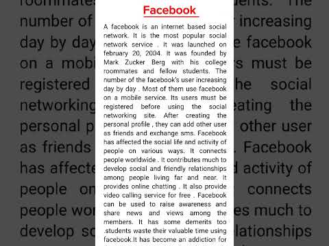 Facebook Paragraph. #paragraph