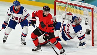 U.S. wins men's hockey gold in dramatic OT game vs. Canada