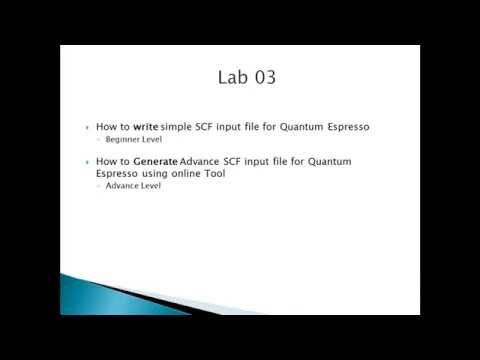Lab 3.1 : Write input SCF file for Quantum Espresso using Windows (Beginner Level)(Graphite)