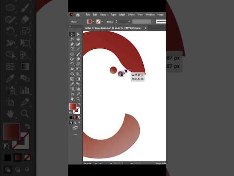 Letter 'C' logo design in Adobe illustrator #letterlogo #logo #graphicdesgin #logodesign