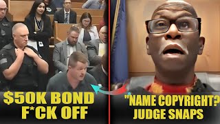 Defendant Claims His Name is Copyrighted — Judge SLAMS Him with $50K Bond LIVE!