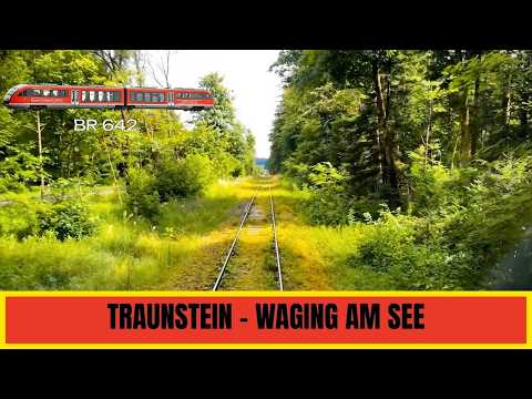 ★ Cab Ride Germany: Traunstein 🇩🇪 – Waging am See 🇩🇪 | Bavarian Regional Railway