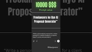 “Freelancers ke liye AI Proposal Generator”