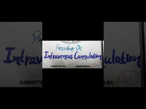 Procedure on Intravenous cannulization#bscnursing#medicos#I.Vcannulizatio#procedure