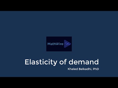 Elasticity of demand