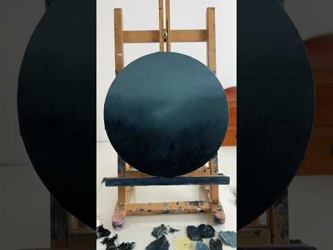 Misty forest morning painting #oillandscape #landscapepainting #pineforest #oilpainting