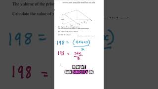 GCSE Maths | Volume of Triangular Based Prism #volume #gcsemaths #maths #mathsrevision