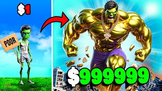 $1 to $1,000,000 Hulk in GTA 5