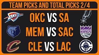 NBA Picks Today 2/4/26 NBA Picks and Predictions NBA Bets Today
