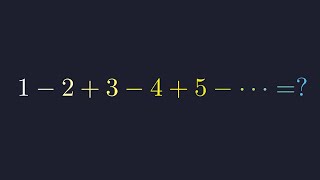 This INFINITE Series Equals 1/4... And Mathematicians PROVED It! 🤯