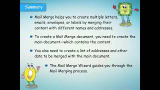 MS word :mail Merge 2 computer science 5th class