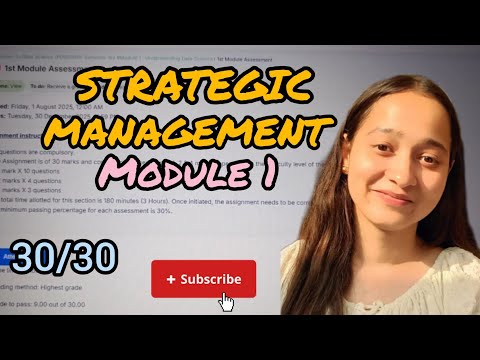 Strategic Management Module 1 Reference Answers 🤩| Amity online SEM 3rd 